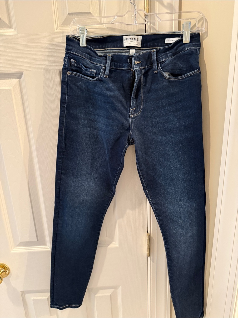 Frame Denim Navy Skinny Jeans for Women